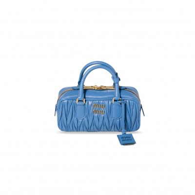 MIU MIU ARCADIE MATELASSÉ NAPPA LEATHER HANDBAG 5BB142 (22*10.5*7.5cm)